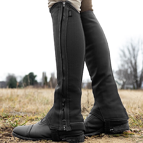 NWT* ProChaps The Fit half chaps black 18” length, XL Calf (see size chart) - Picture 2 of 16